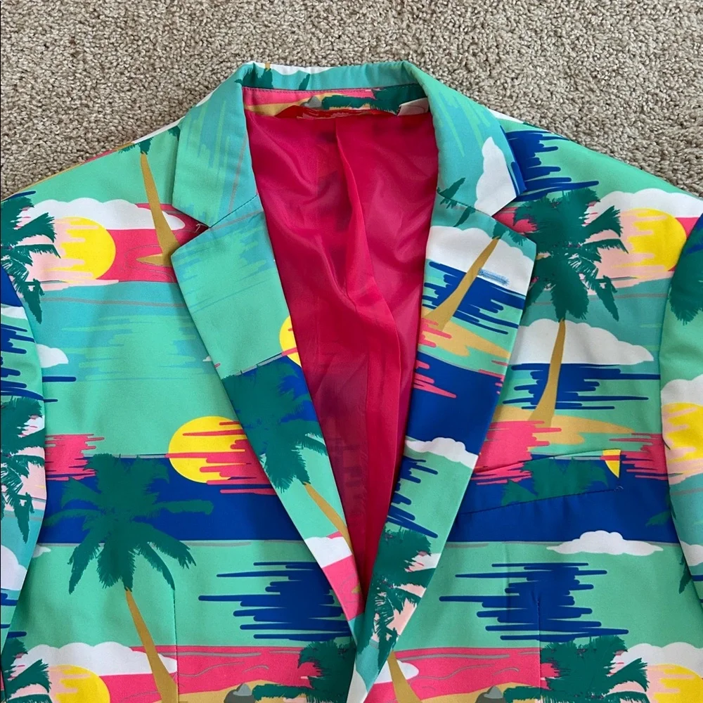 NWOT Shinesty Men's Blazer - Tequila Sunrise